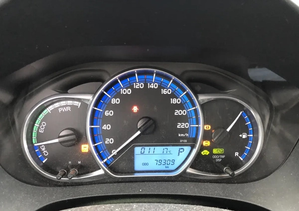Toyota Yaris cena 26700 przebieg: 79300, rok produkcji 2015 z Łódź małe 407